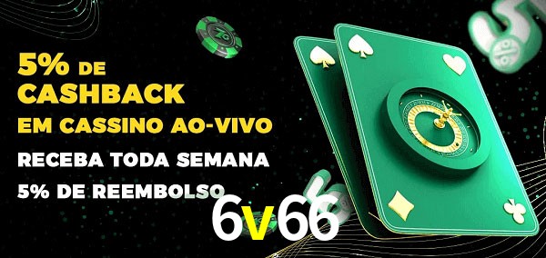 Promoções do cassino ao Vivo 6v66